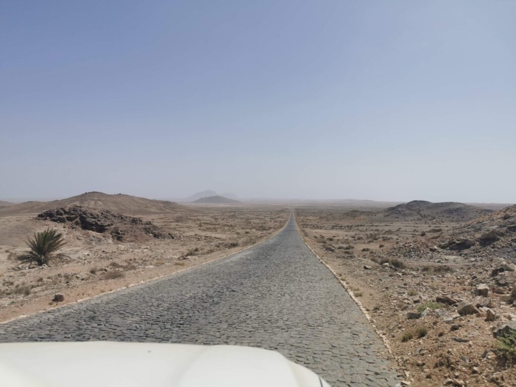View of Rout 66 Boa Vista island Cabo Verde (Cape Verde)